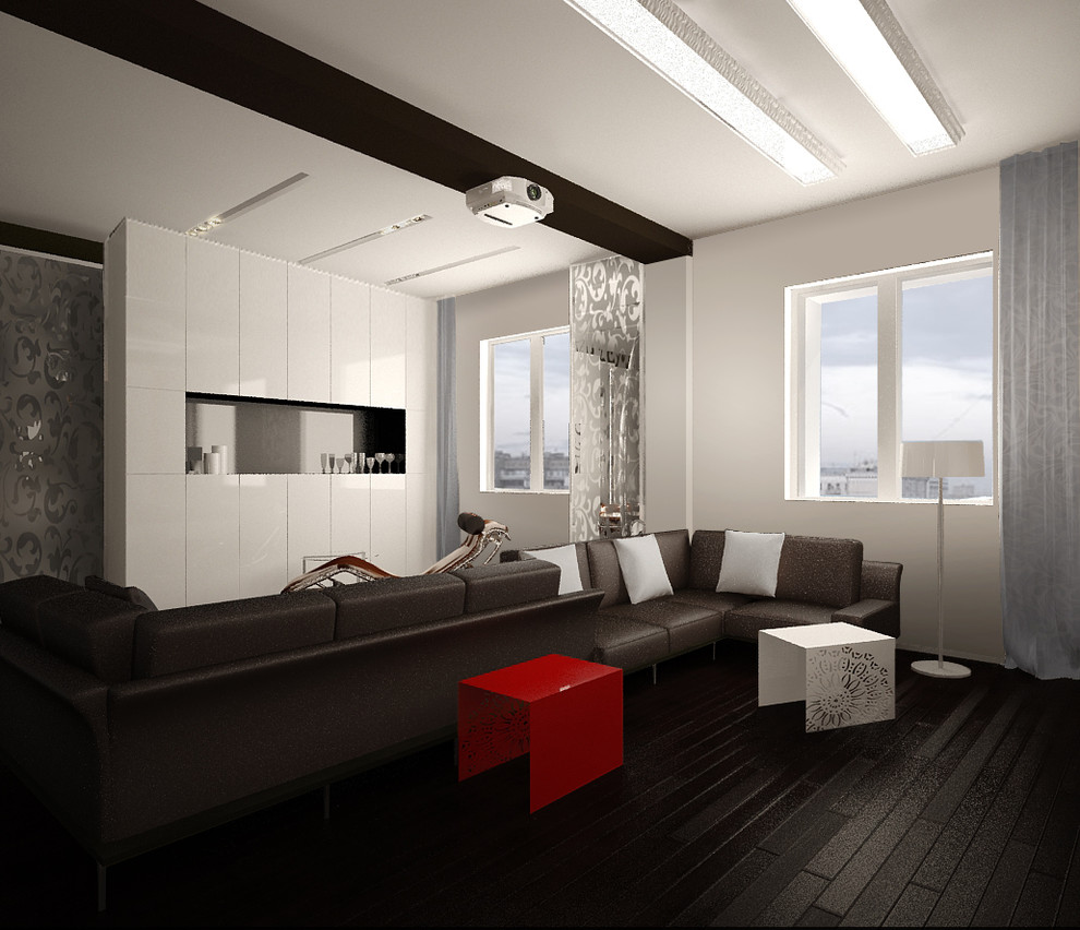 МИНИМАЛИСТИЧНАЯ КВАРТИРА НА КОСМОДАМИАНСКОЙ НАБЕРЕЖНОЙ