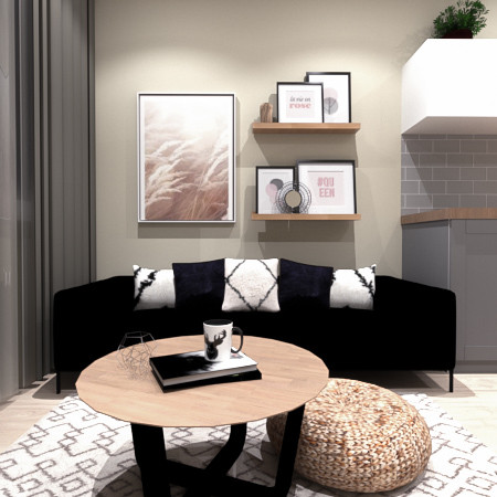 Квартира для девушки в скандинавском стиле