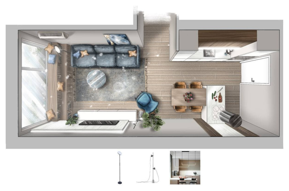 Обложка проекта: Квартира в ЖК "Европейский берег"