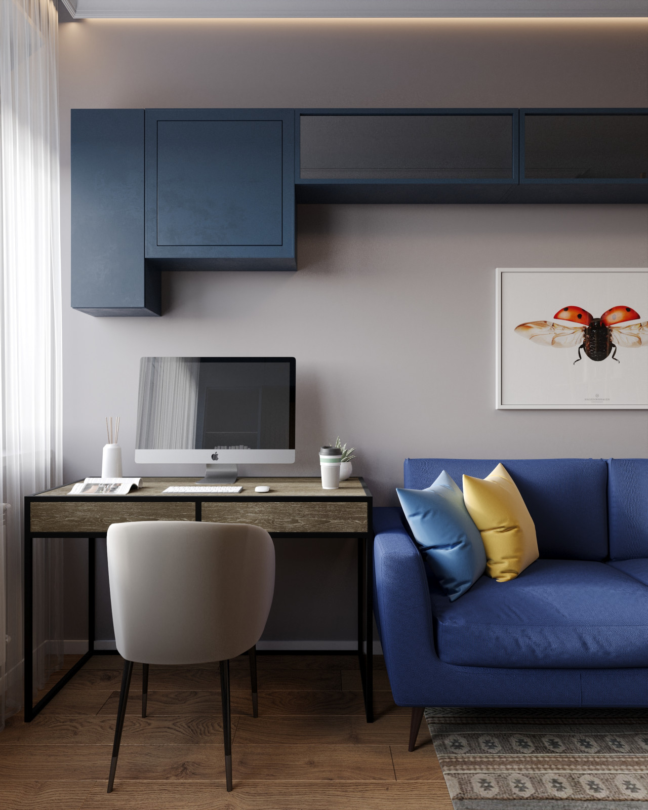 Трехкомнатная квартира 63 м² для семьи с ребенком в ЖК Дмитровское