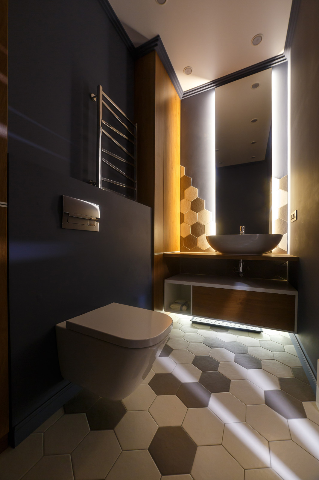 Реализованный проект для семьи из трех человек в ЖК Перспектива, г.Казань