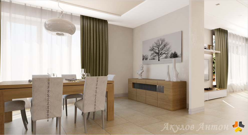 Дизайн-проект интерьера коттеджа в с.Малая Валяевка. 195 кв.м.