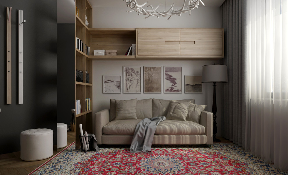 Дизайн-проект трехкомнатной квартиры в современном стиле г.Иркутск