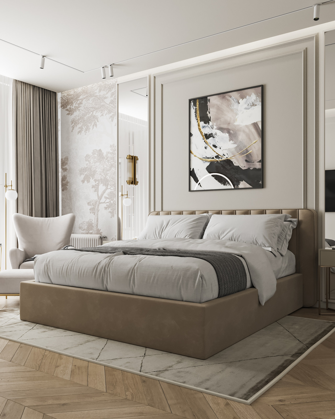 Дизайн интерьера квартиры в современном стиле на ул. Новаторов