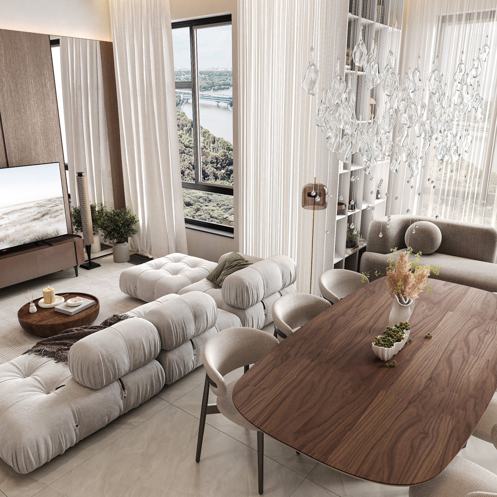 Интерьер жилой квартиры в Москве