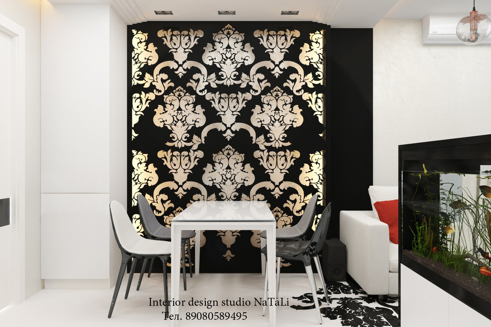 Дизайн интерьера кухни гостиной  в современном стиле