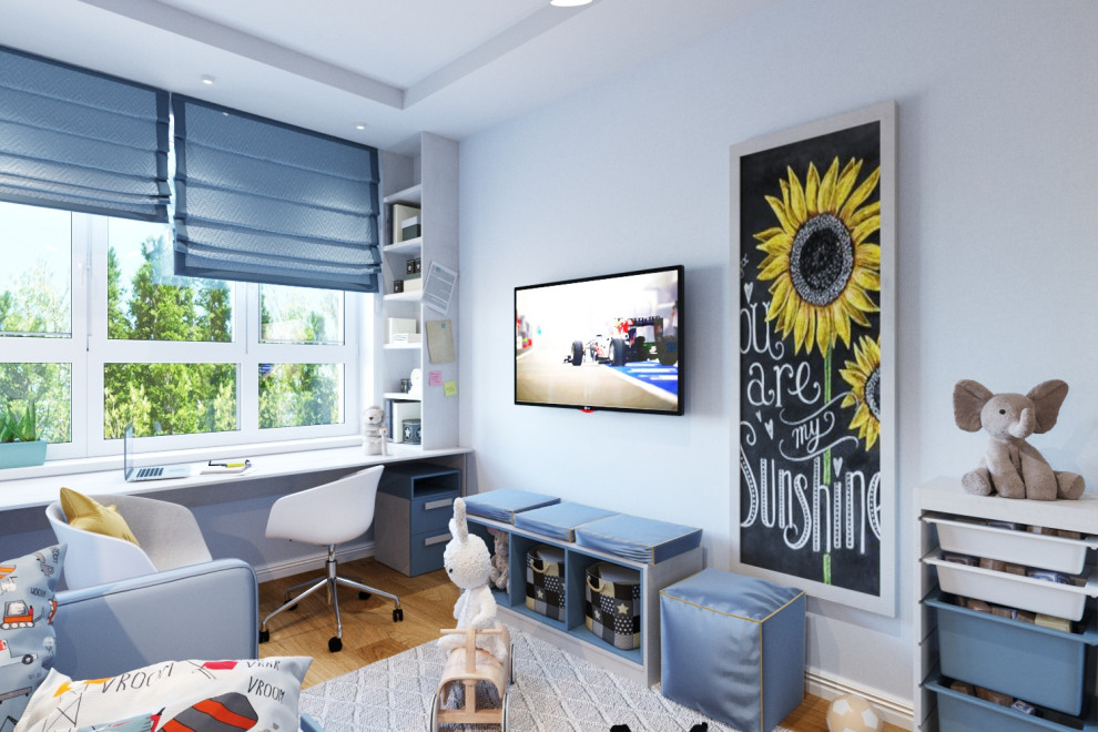 Обложка проекта: Детская Мальчика в скандинавском стиле