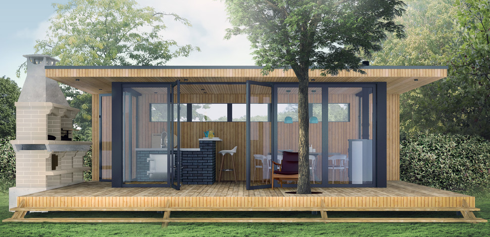 Гриль-зона в блок-контейнере