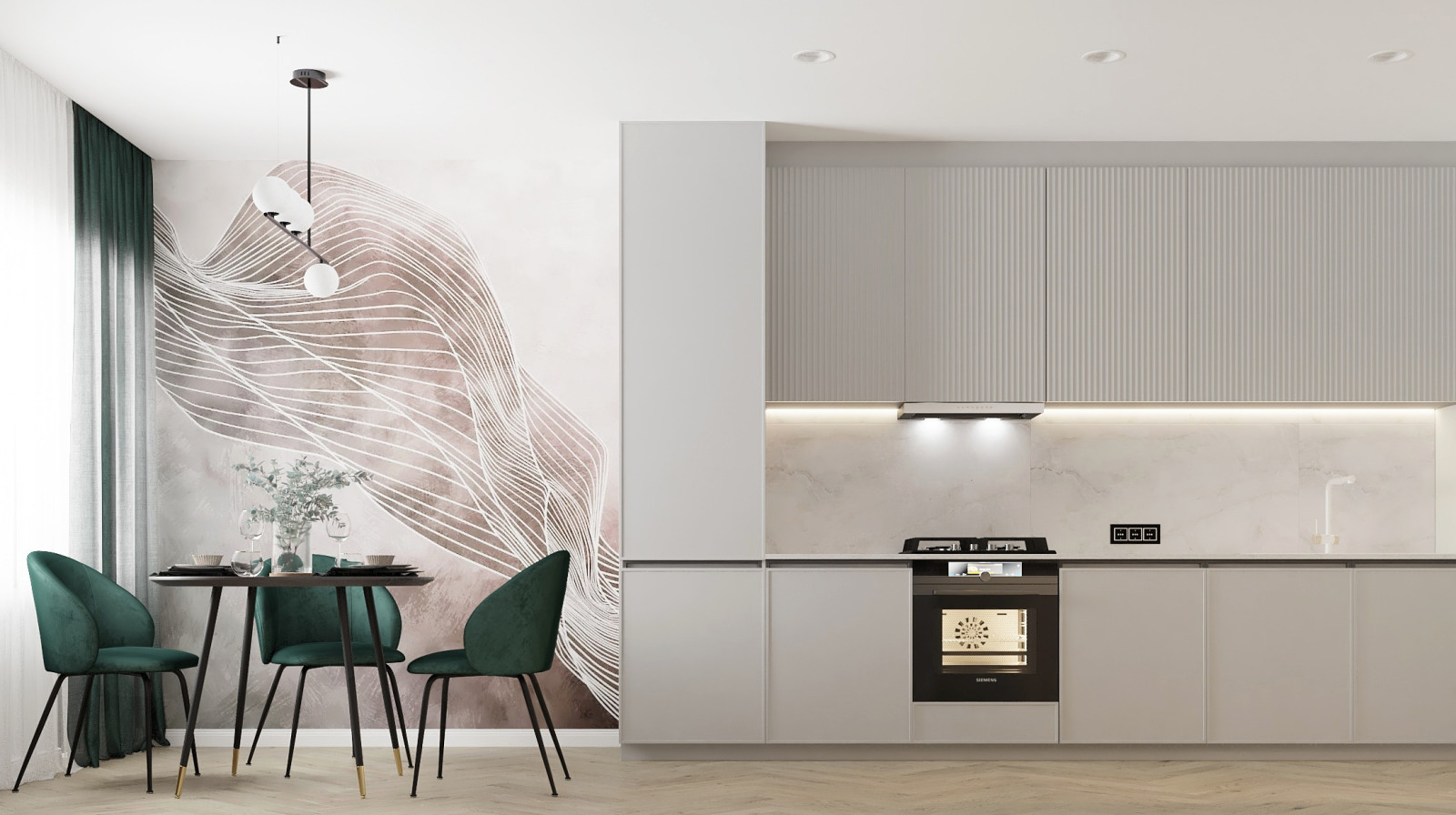 Проект квартиры для семьи в старом фонде.