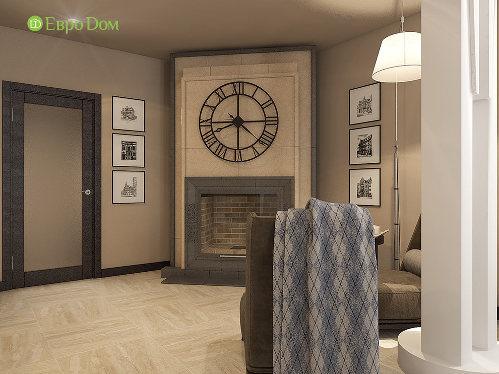 Дизайн интерьера коттеджа 490 кв. м в современном стиле