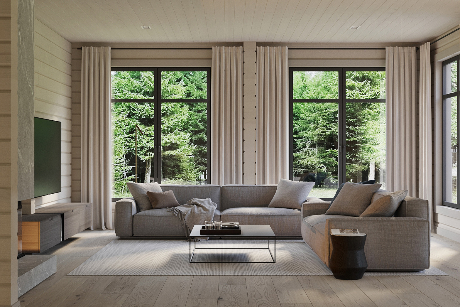 Интерьер загородного дома, 400 м2