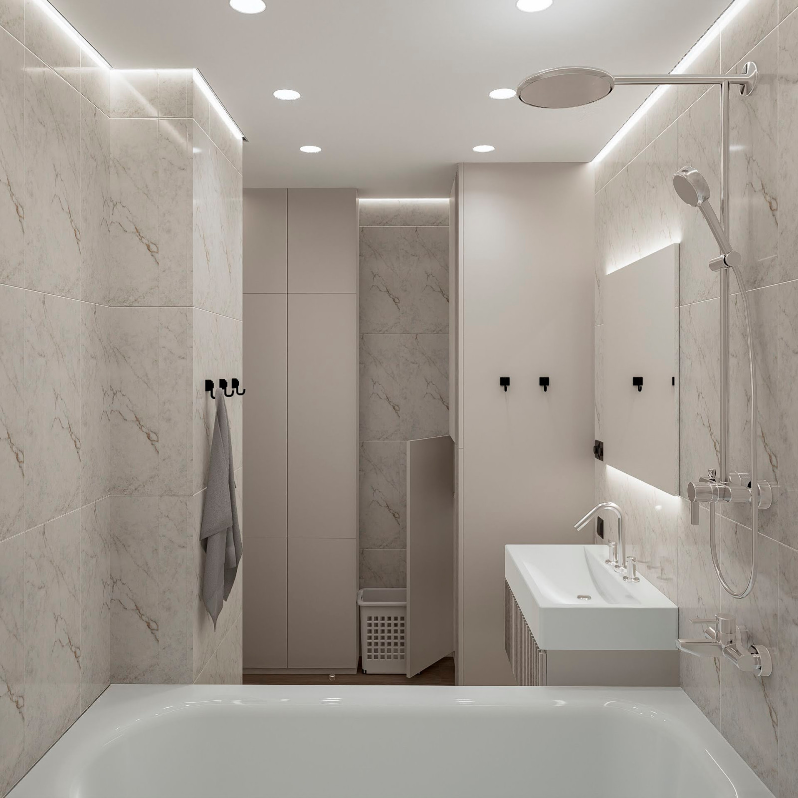 Дизайн-проект двухкомнатной квартиры 69 м2