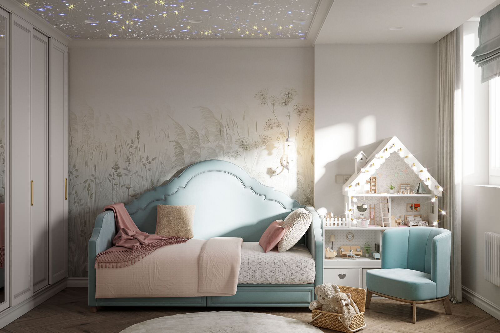 Обложка проекта: Детская девочки в ЖК Лучи