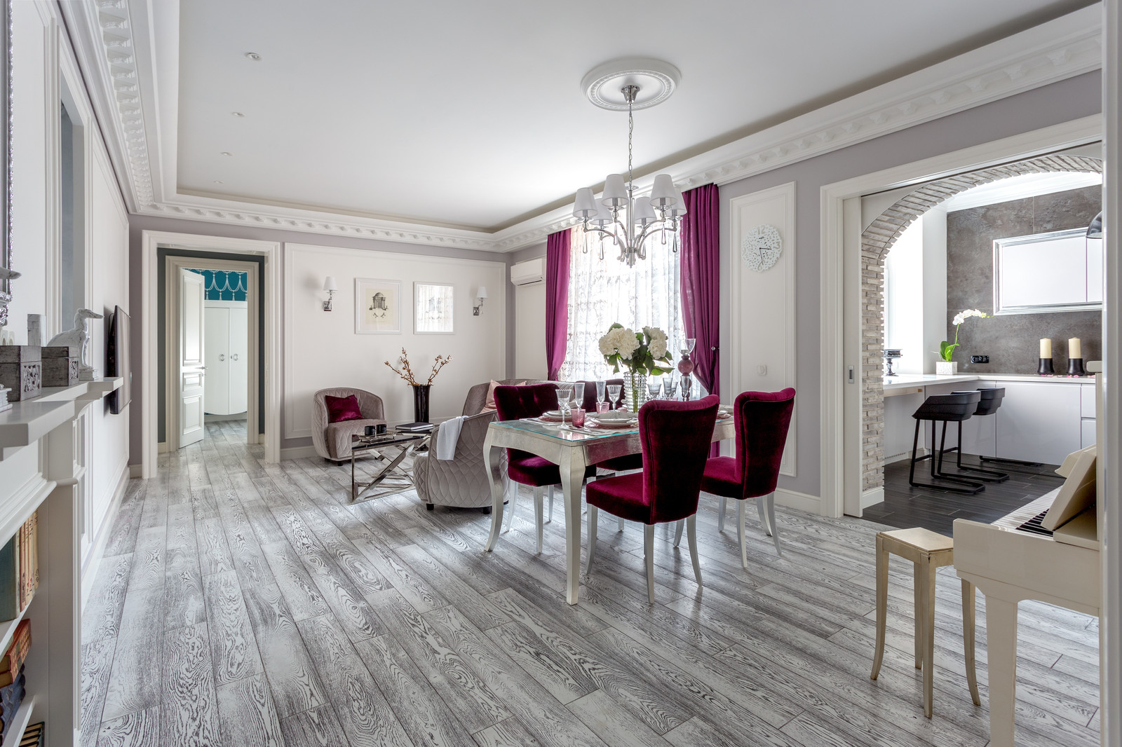 Гостиная совмещенная с кухней для Ирины Салтыковой - рукописи не горят