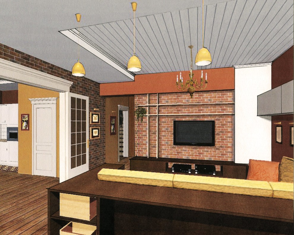 гостиная,2008, Подмосковье