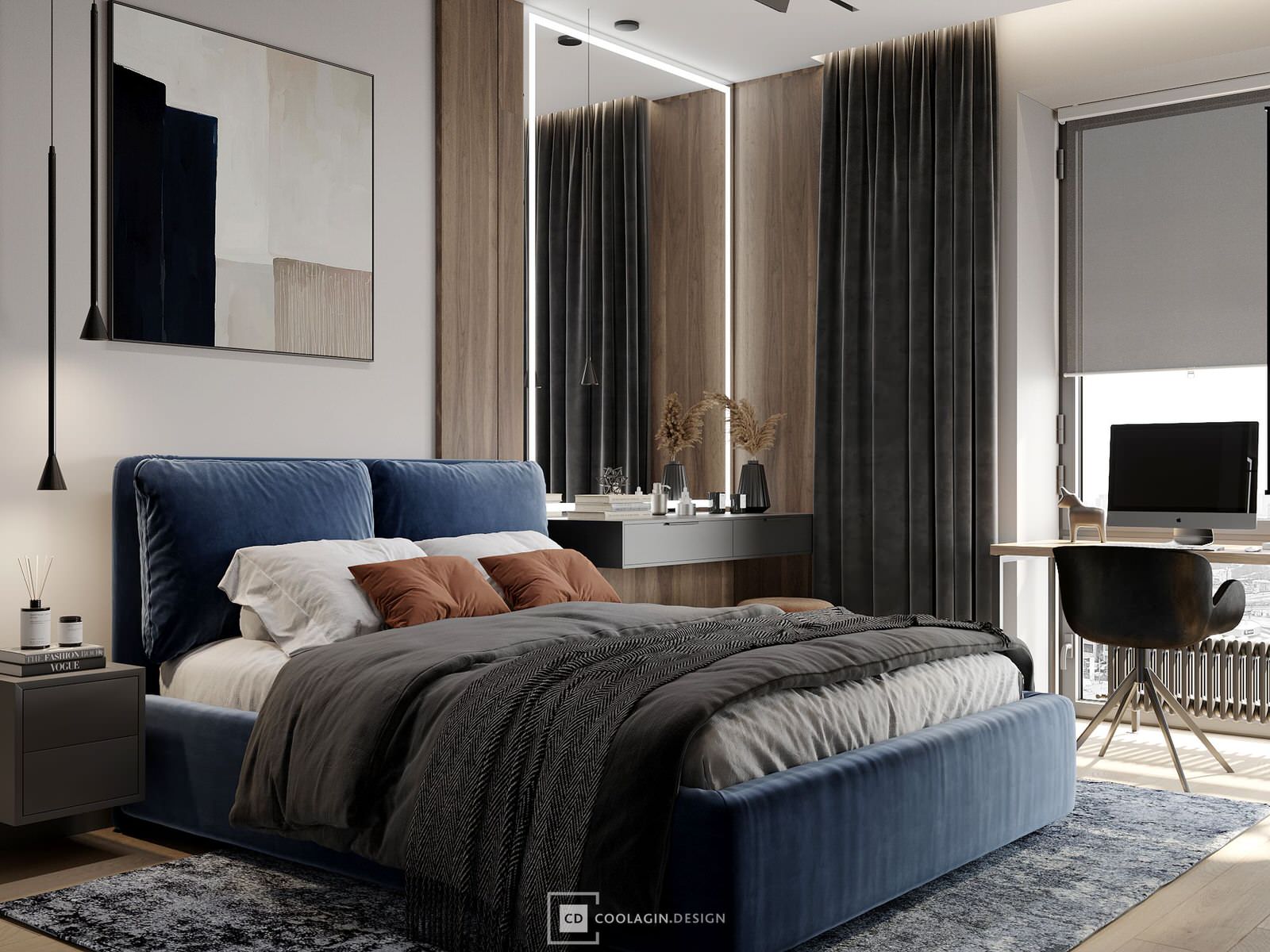 Стильная квартира с панорамными окнами даже в санузле