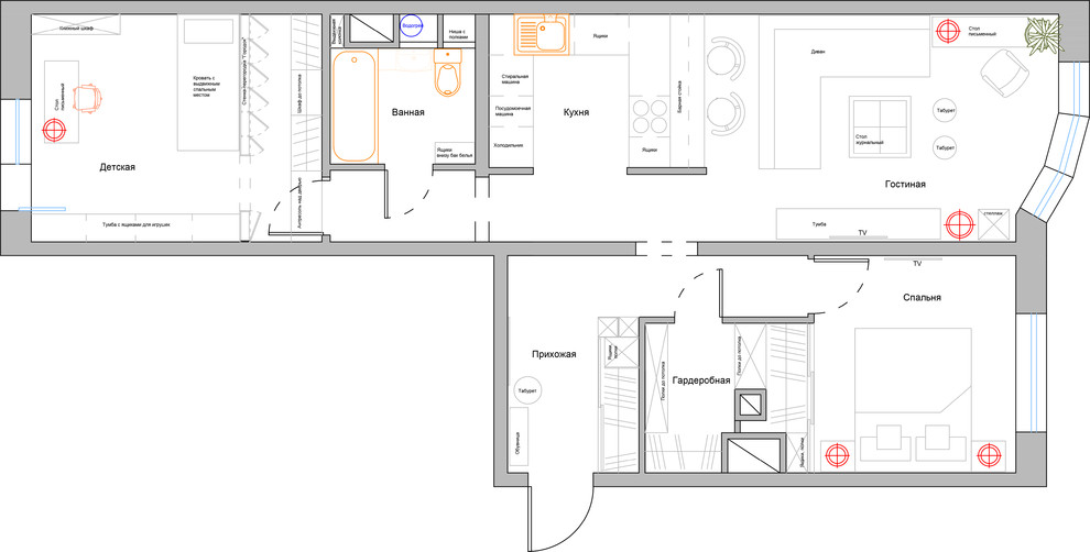 Квартира 69,8 кв.м. в Москве