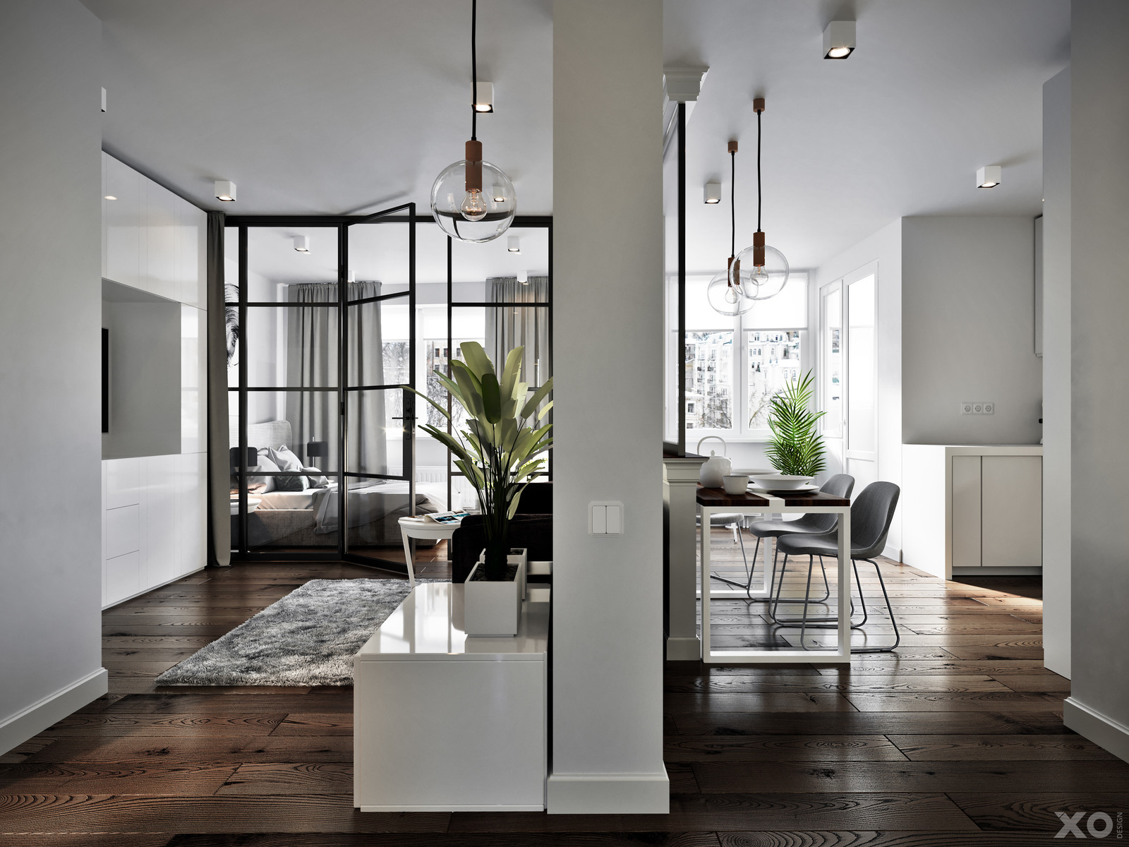 Minimalism in 48 m2