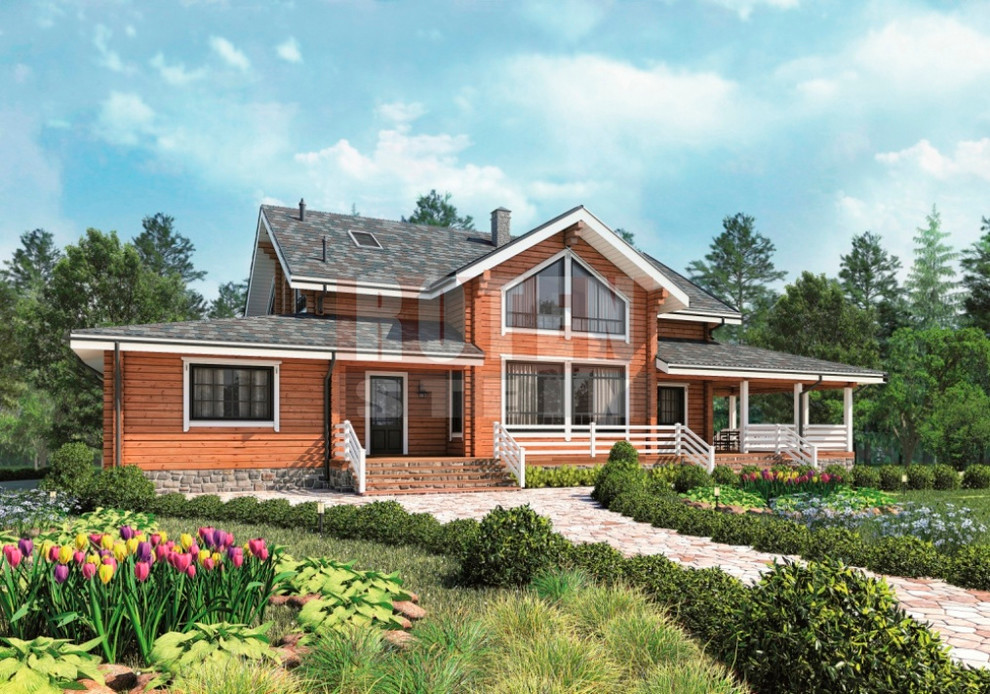 Обложка проекта: Дом в Знаменских просторах 485 кв.м