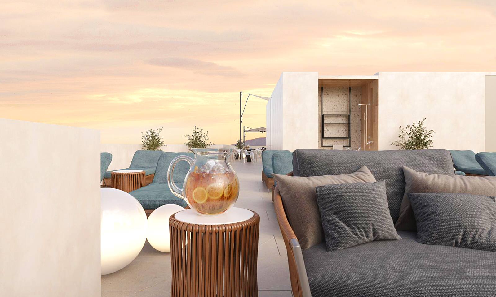 Дизайн террасы с видом на море