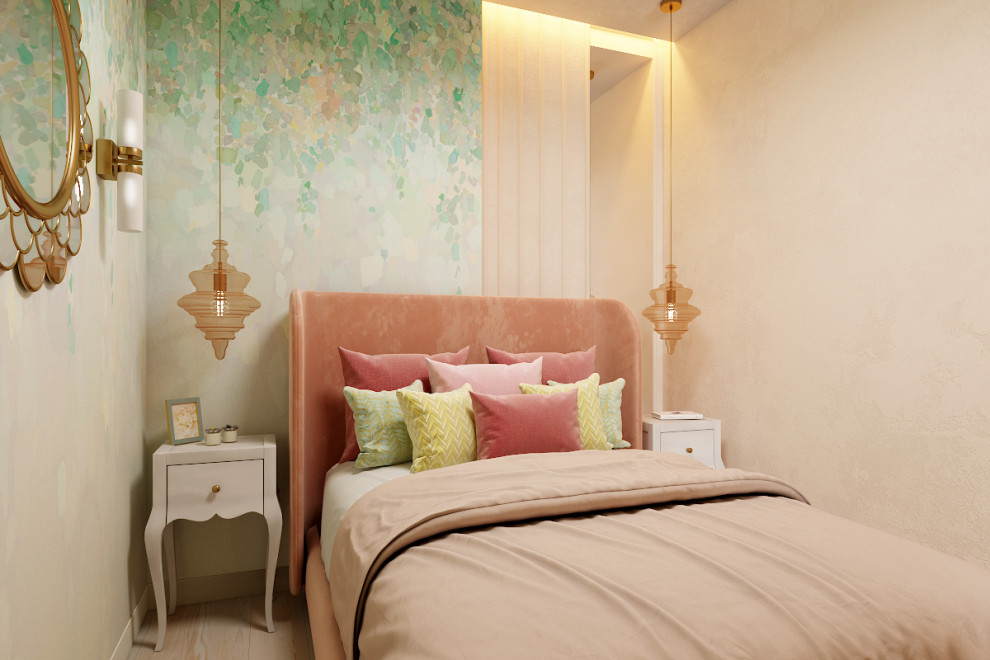 Розовая пудра - Однокомнатная квартира для женщины.