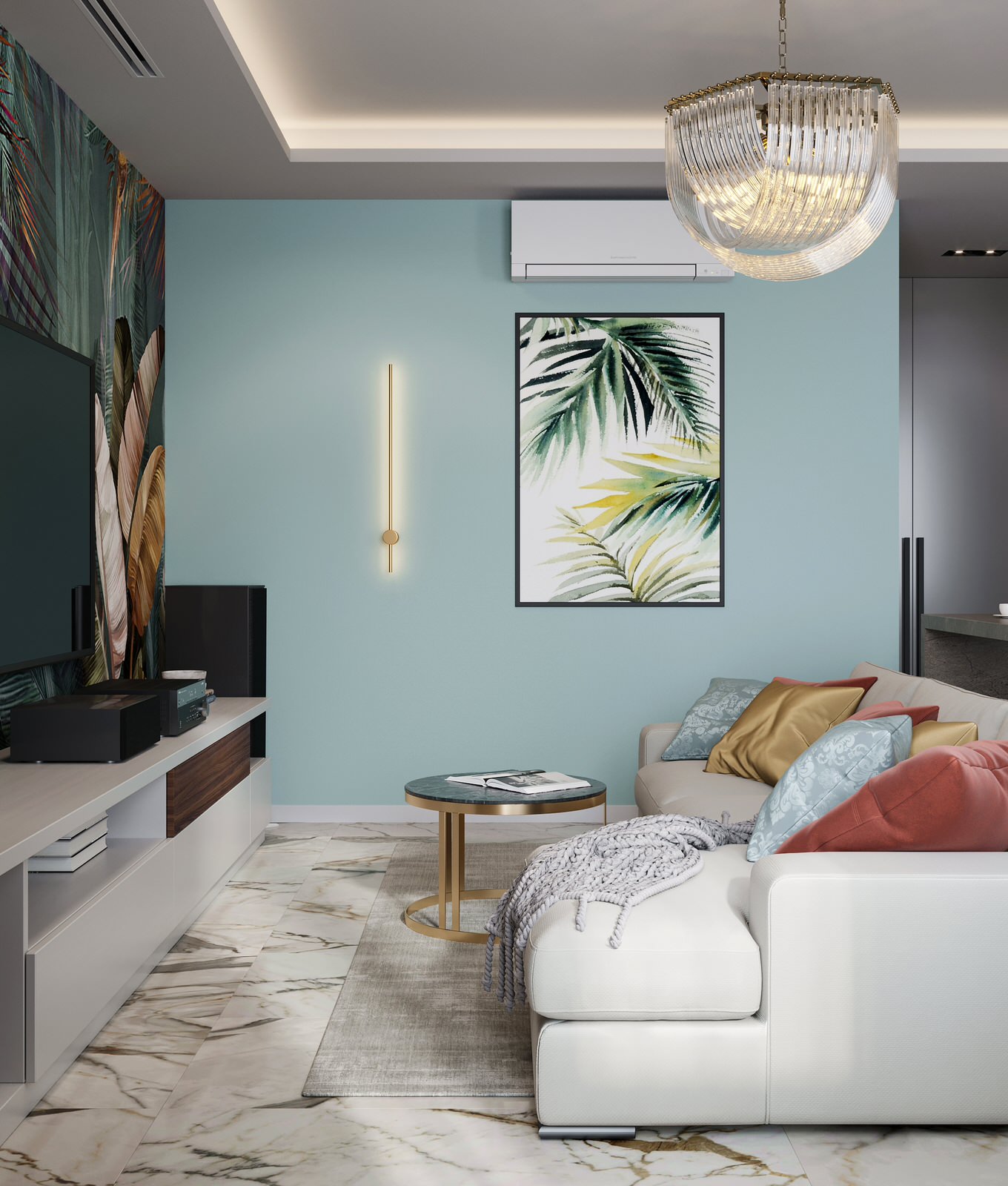 Интерьер квартиры в ЖК "Новый Лесснер", 60м²
