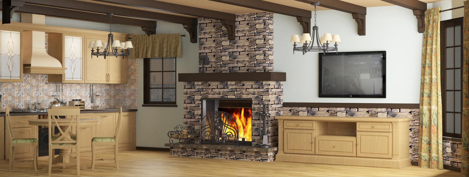 Проект дома с интерьером