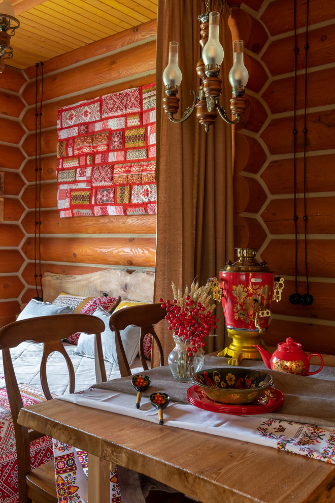 Дом из сруба. Русский исторический дизайн.