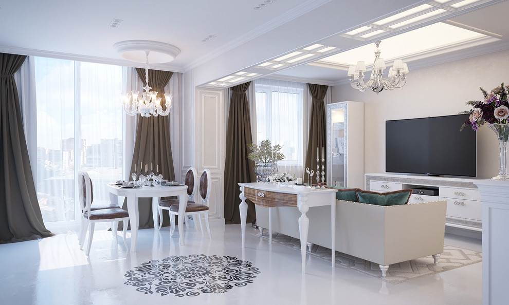 Квартира свободной планировки. Современная классика