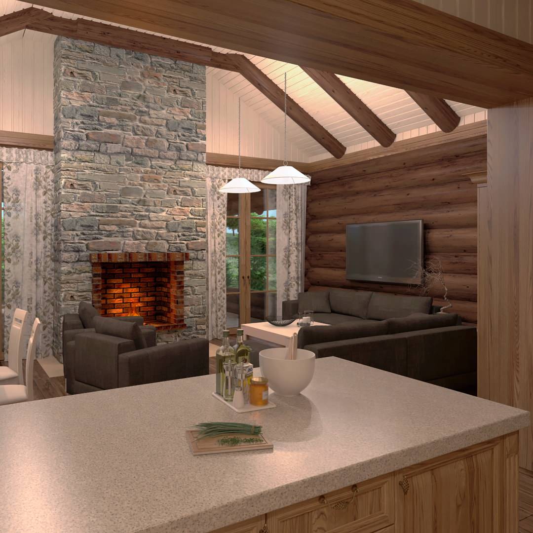 проект дома, ручная рубка.