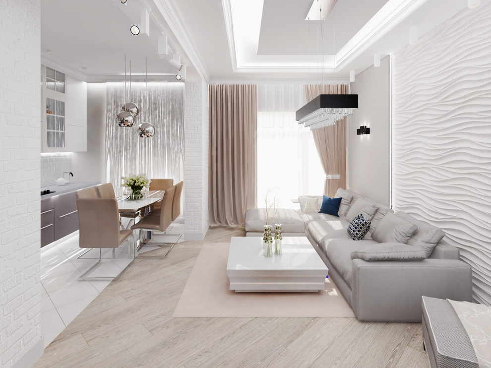 Обложка проекта: Квартира в ЖК Прогресс 98кв.м в современном стиле