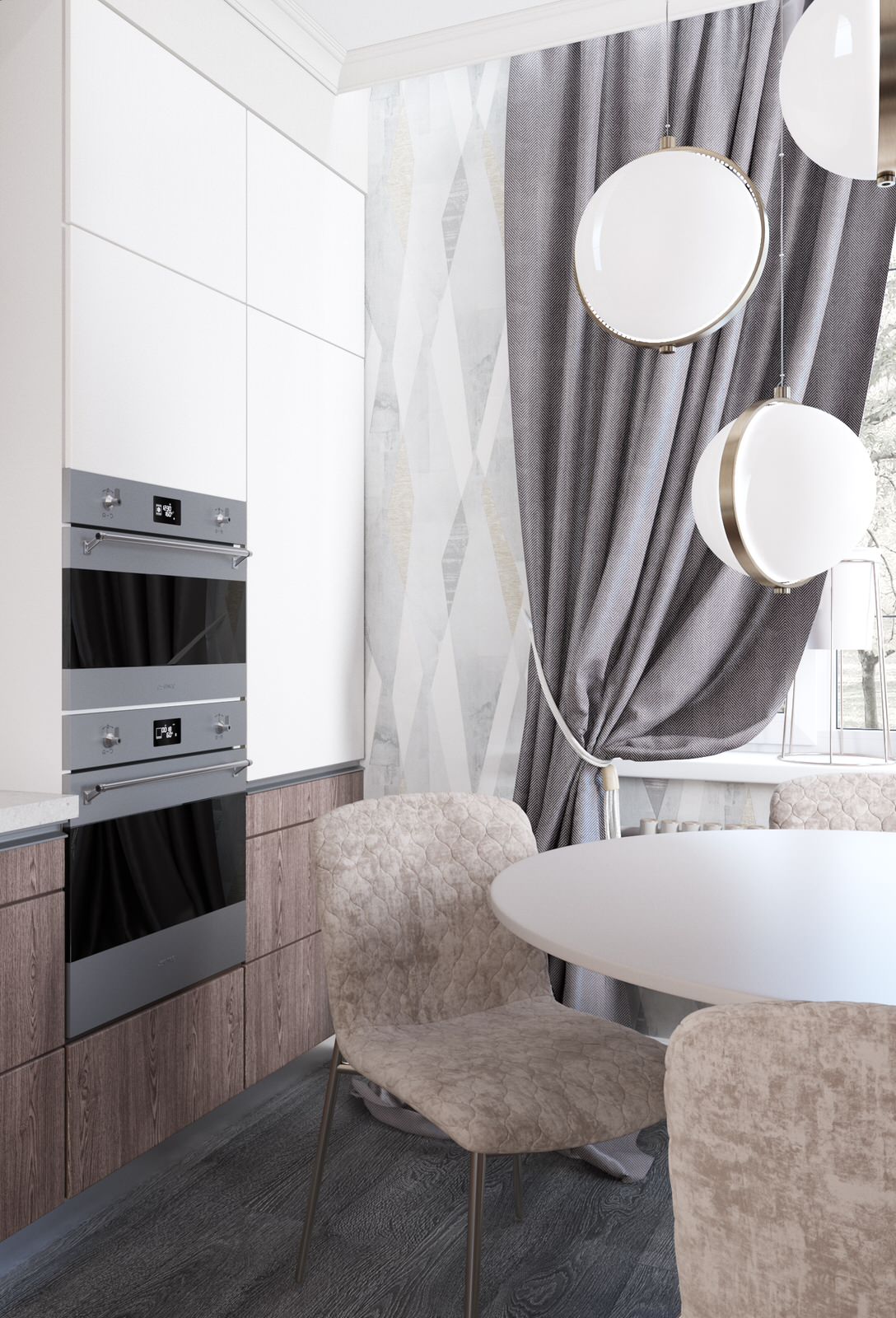 Массив Озерки, дизайн первого этажа коттеджа