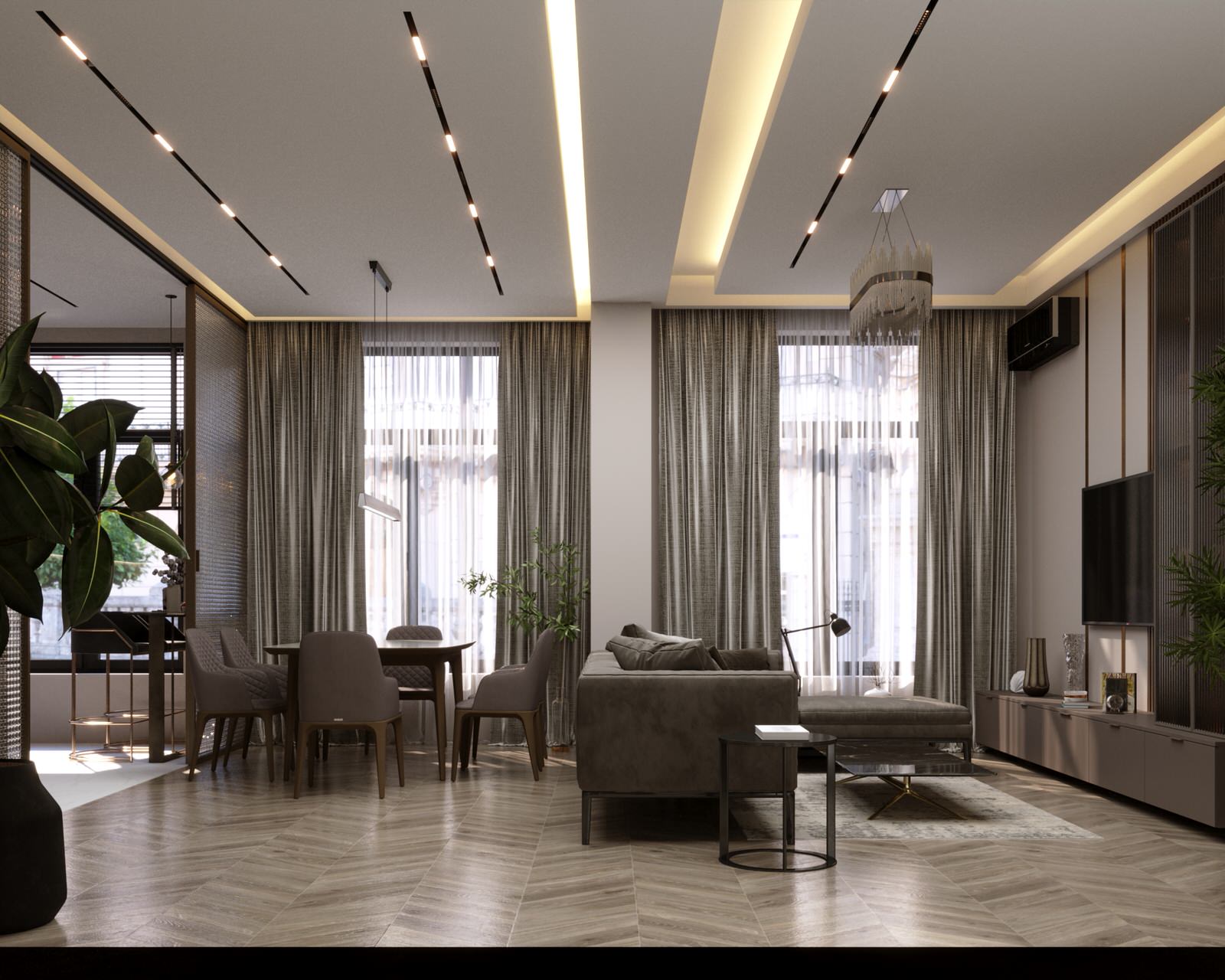 new appartment in Tashkent, living room