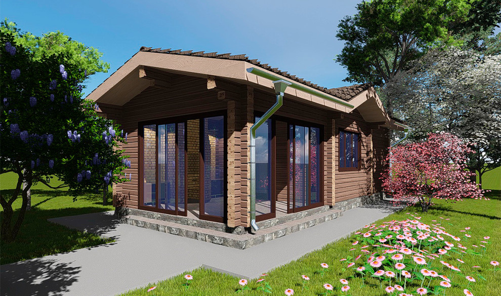 Баня из профилированного бруса.