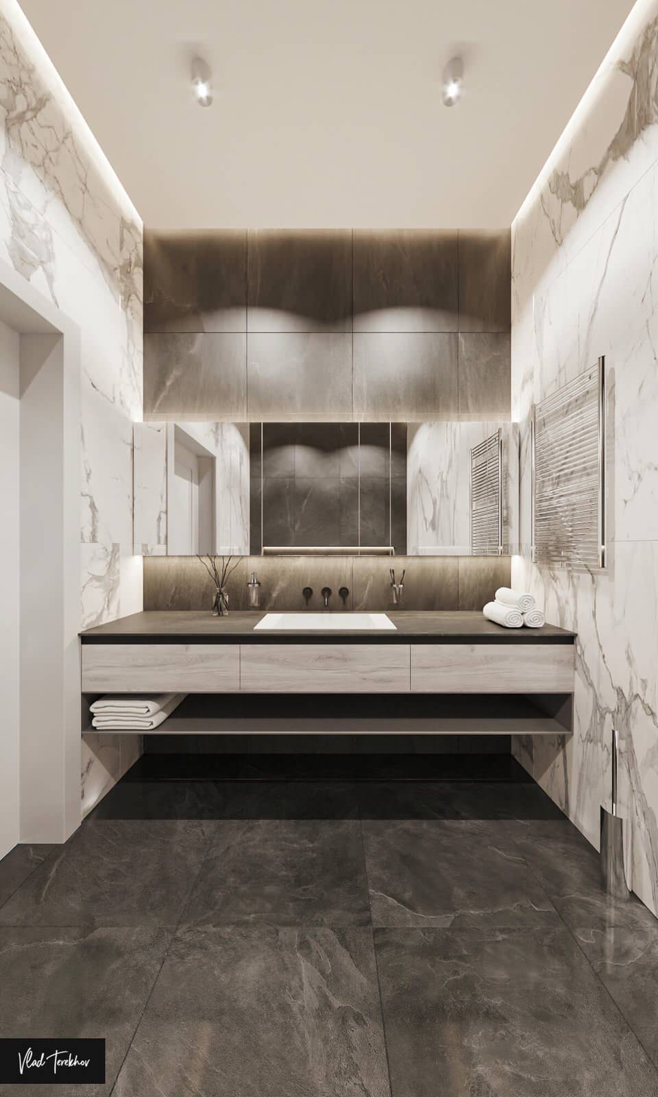 Квартира в современном стиле. ЖК На Московской.