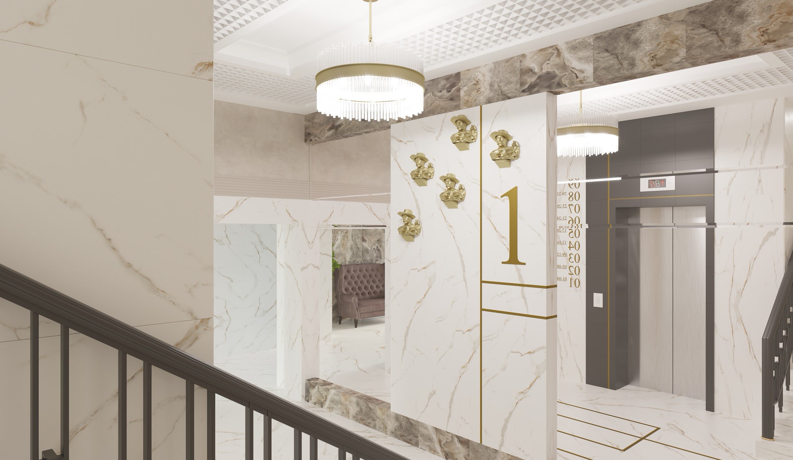 Входная группа ЖК  Резиденция Грин Парк