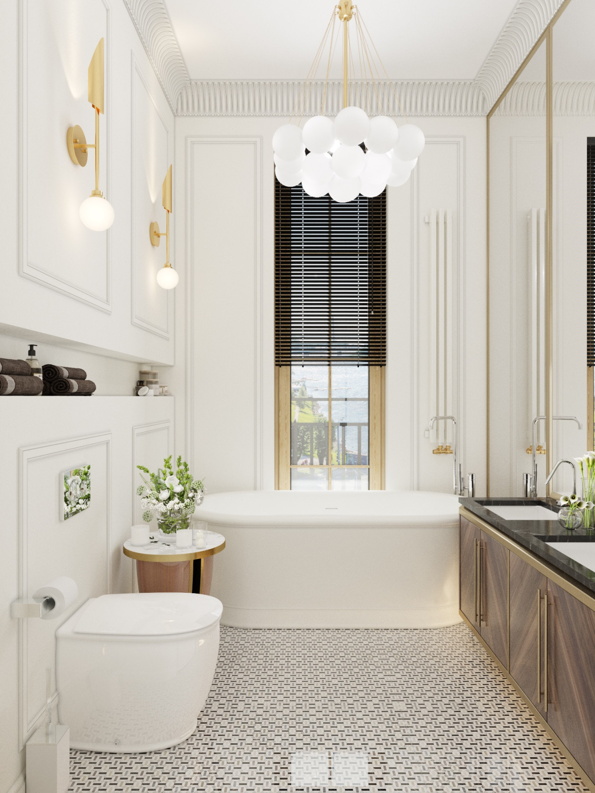 Ванная комната с окном