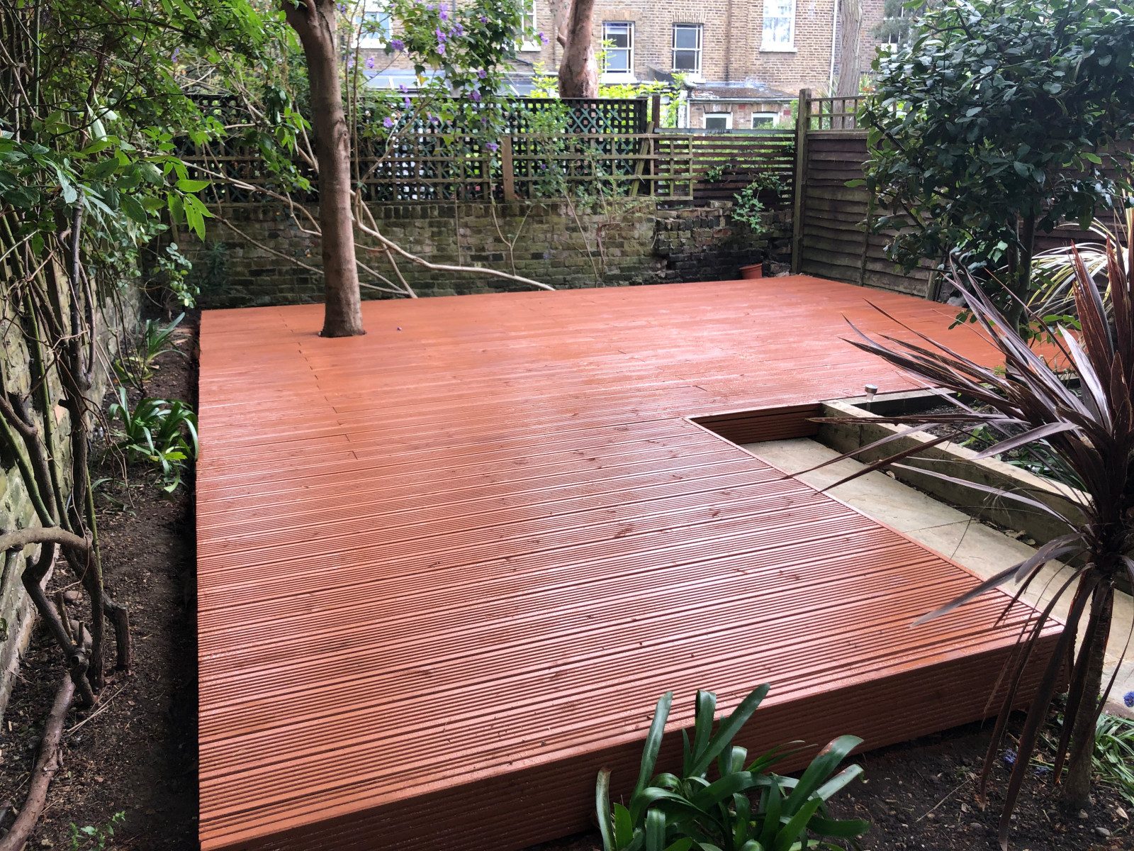 Wooden decking