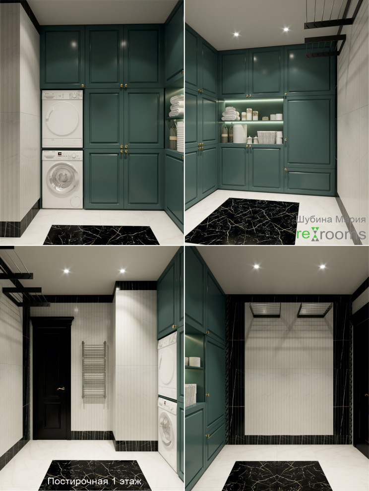 Дизайн двух уровневой квартиры в стиле Ар деко