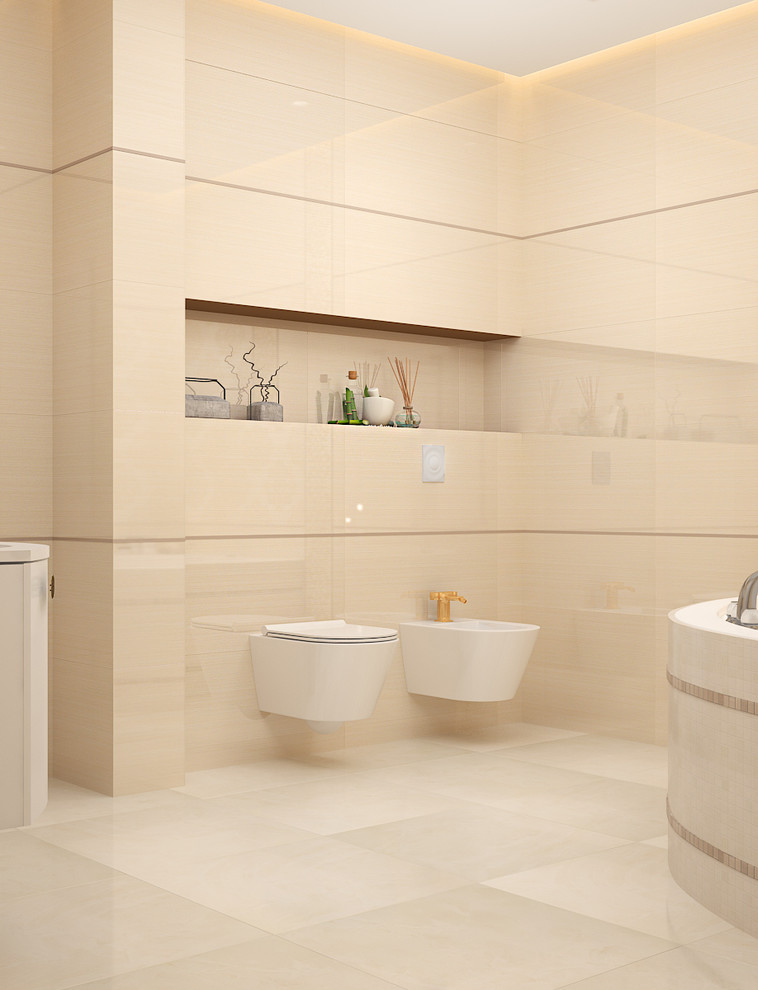 Bathroom in beige