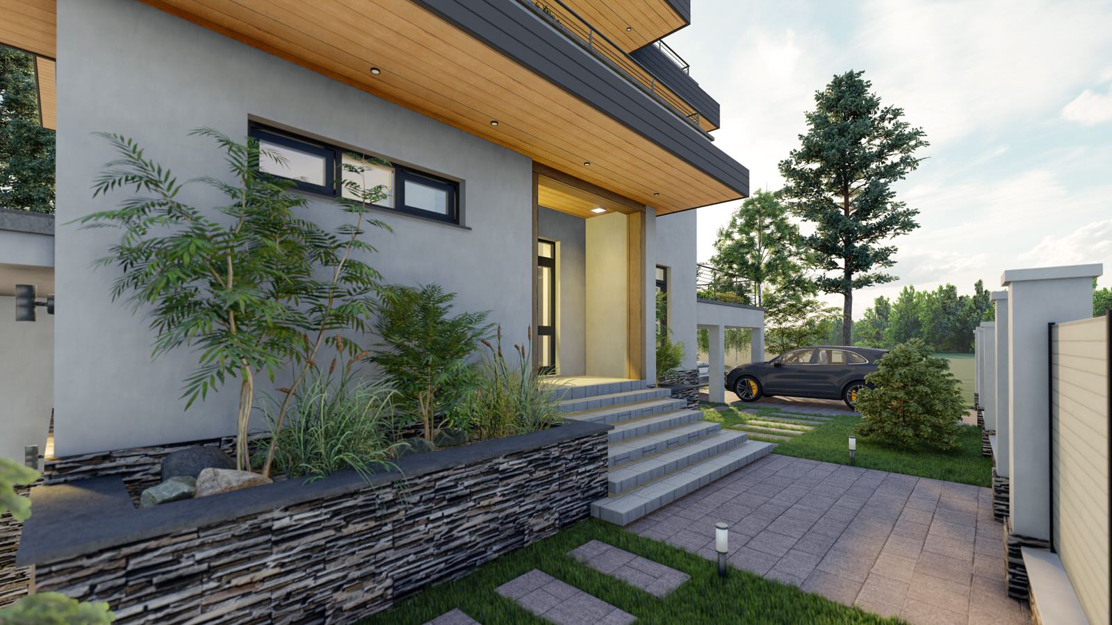 Обложка проекта: Современный загородный дом