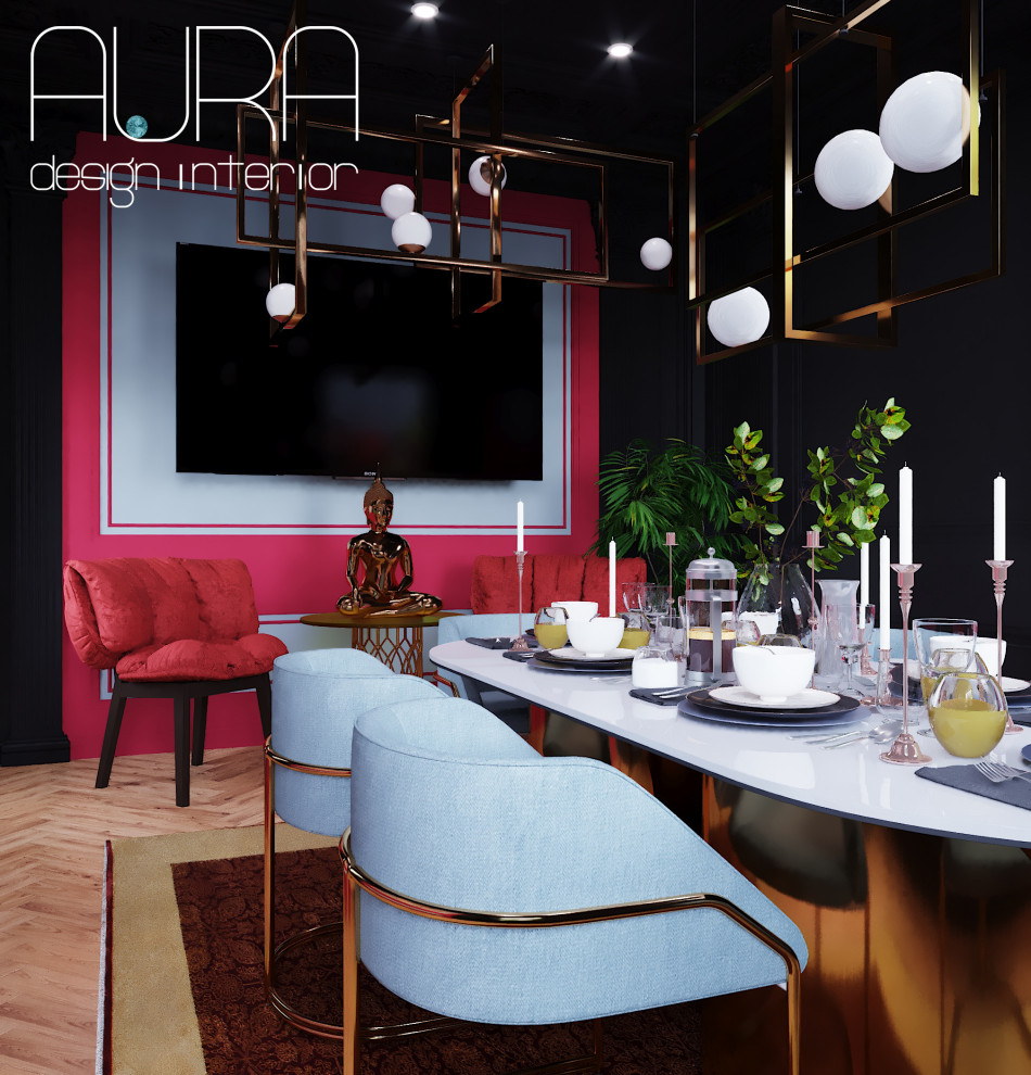 Дизайн столовой в коттедже на Рублево-Успенском шоссе, г. Москва