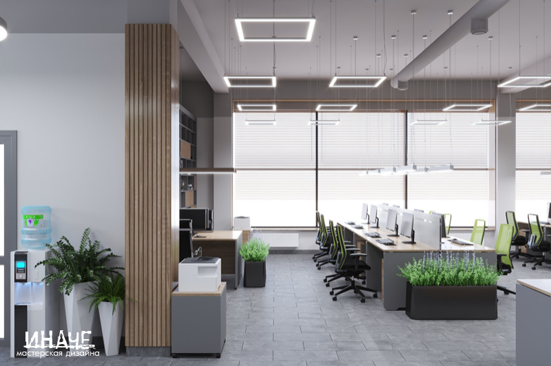 Дизайн-проект офисного пространства "Упаковка для всех"