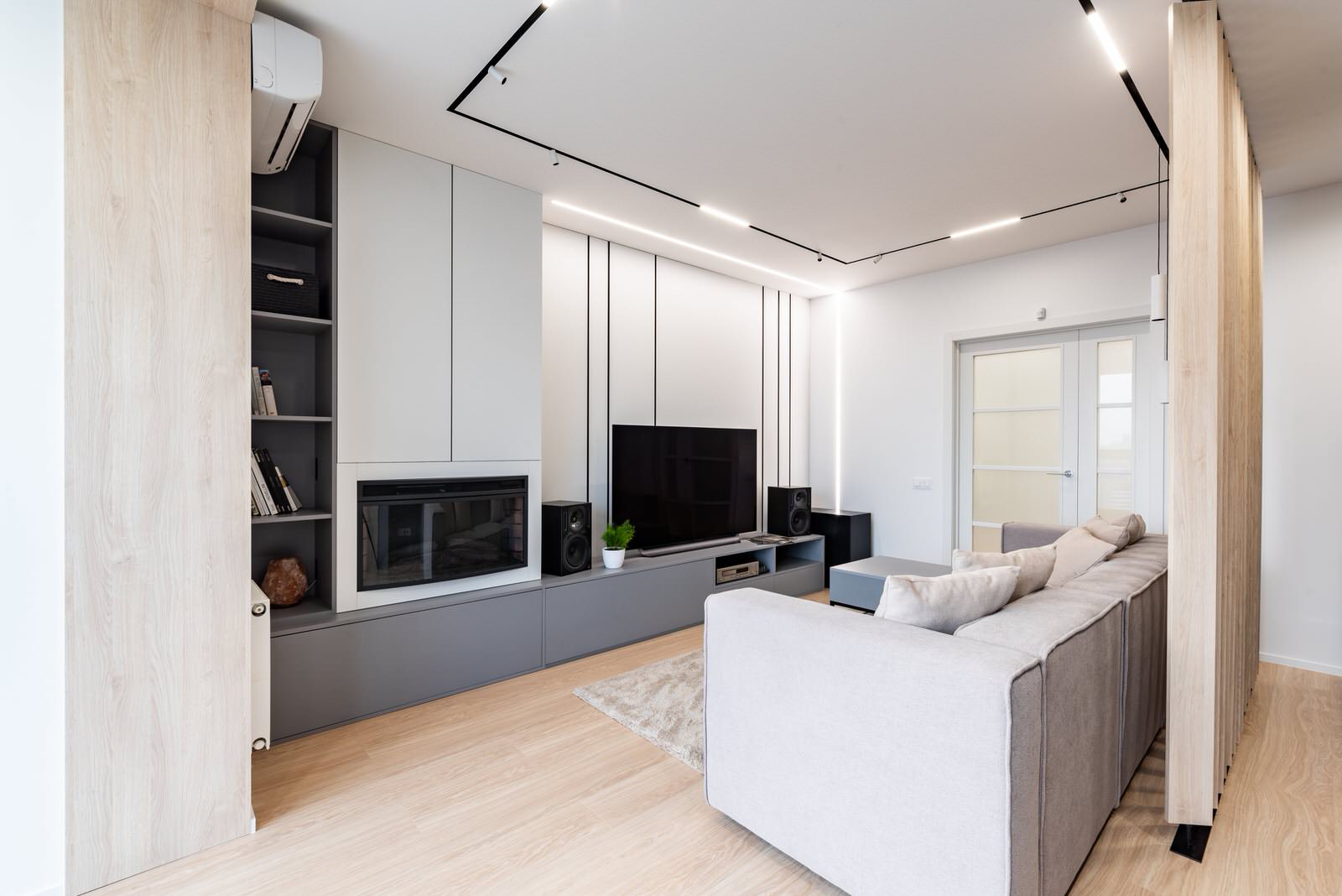 Не скучный серый. Квартира г. Минск