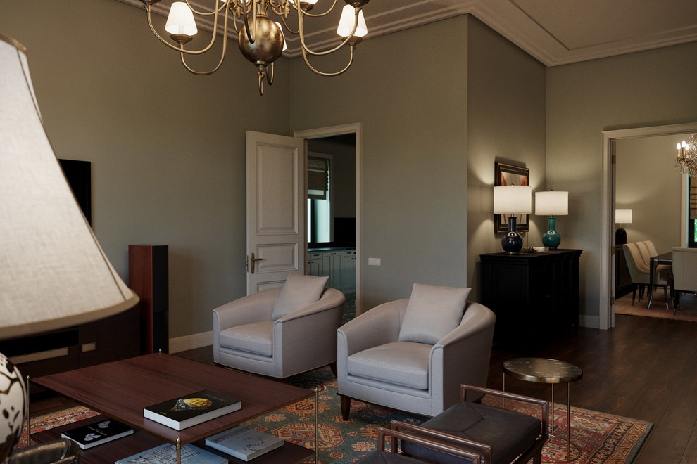 Дизайн-проект загородного дома в стиле Тиффани