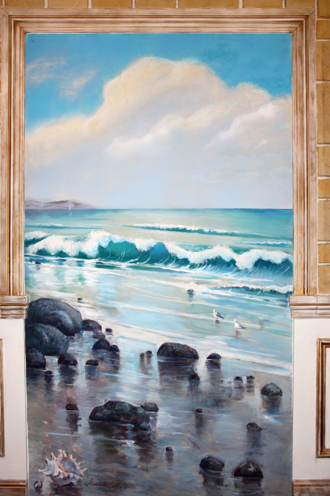 Роспись стен в интерьере