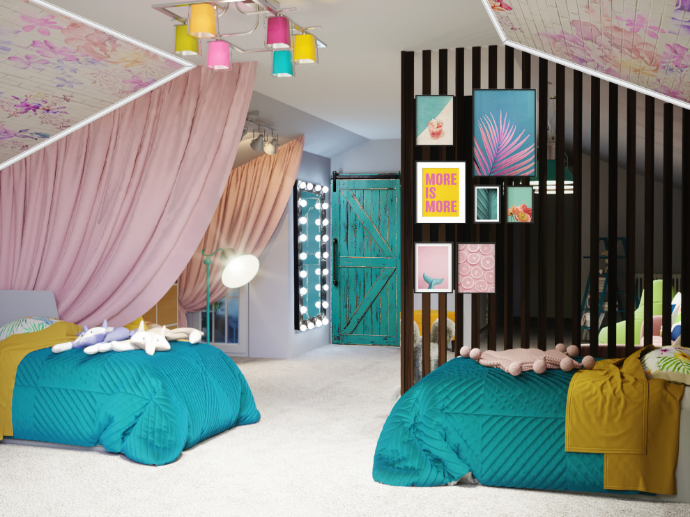 Дизайн-проект мансардного этажа и гостиной в г.Горячий ключ