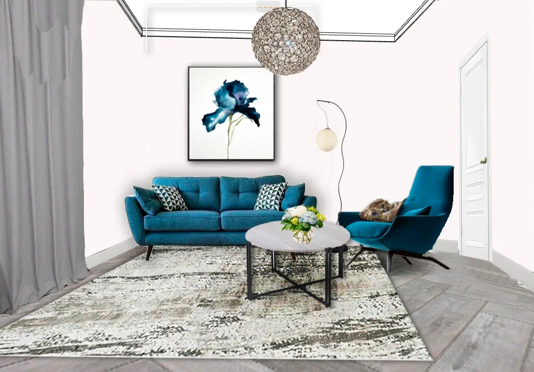 Коллаж - гостиная.