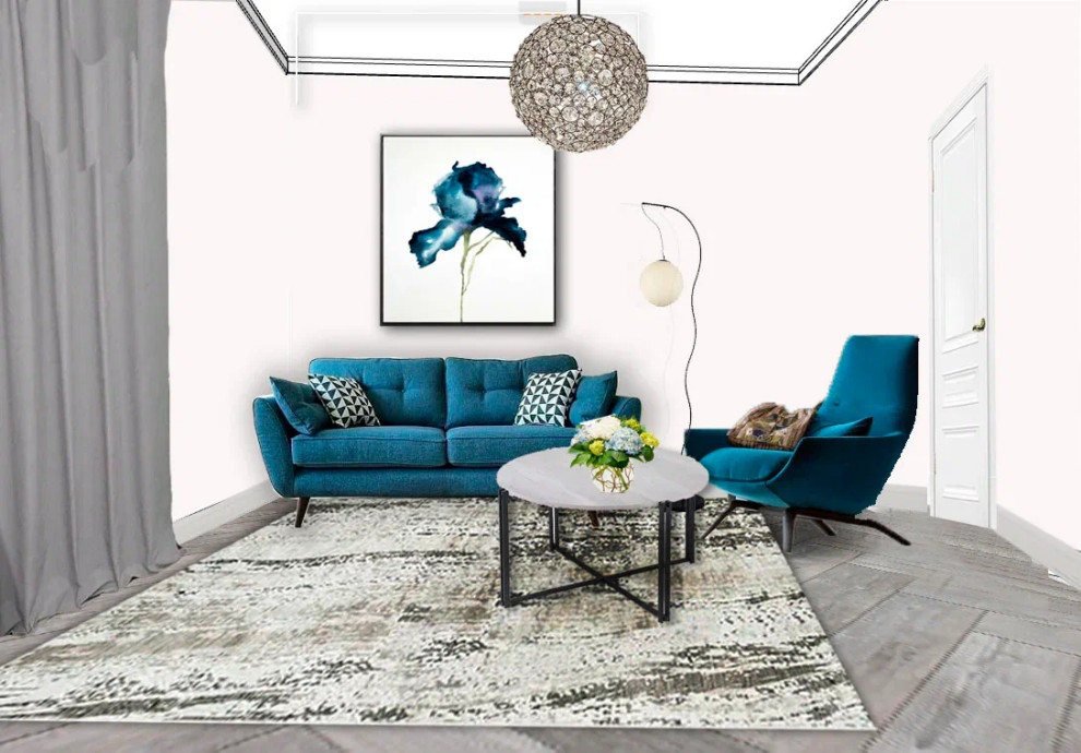 Коллаж - гостиная.