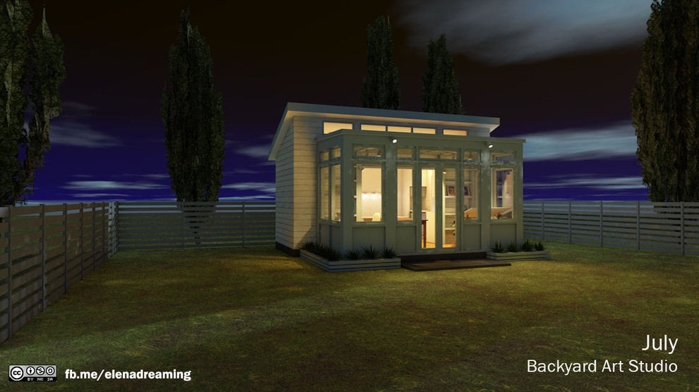Обложка проекта: Backyard Art Studio July